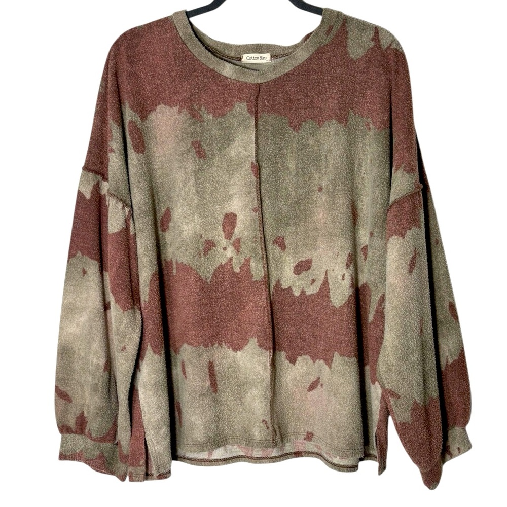 Cotton Blue Tie-dye‎ Sweater